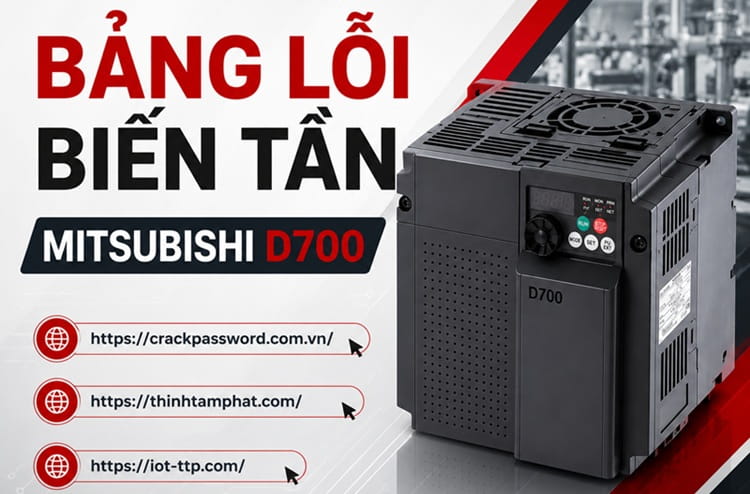 Bảng lỗi biến tần Mitsubishi D700